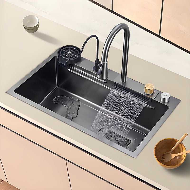 Raindance Integrated Faucet Stainless Steel Sink