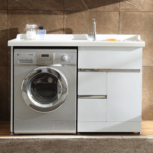 Exclusive Custom Stainless Steel Washing Machine Cabinet