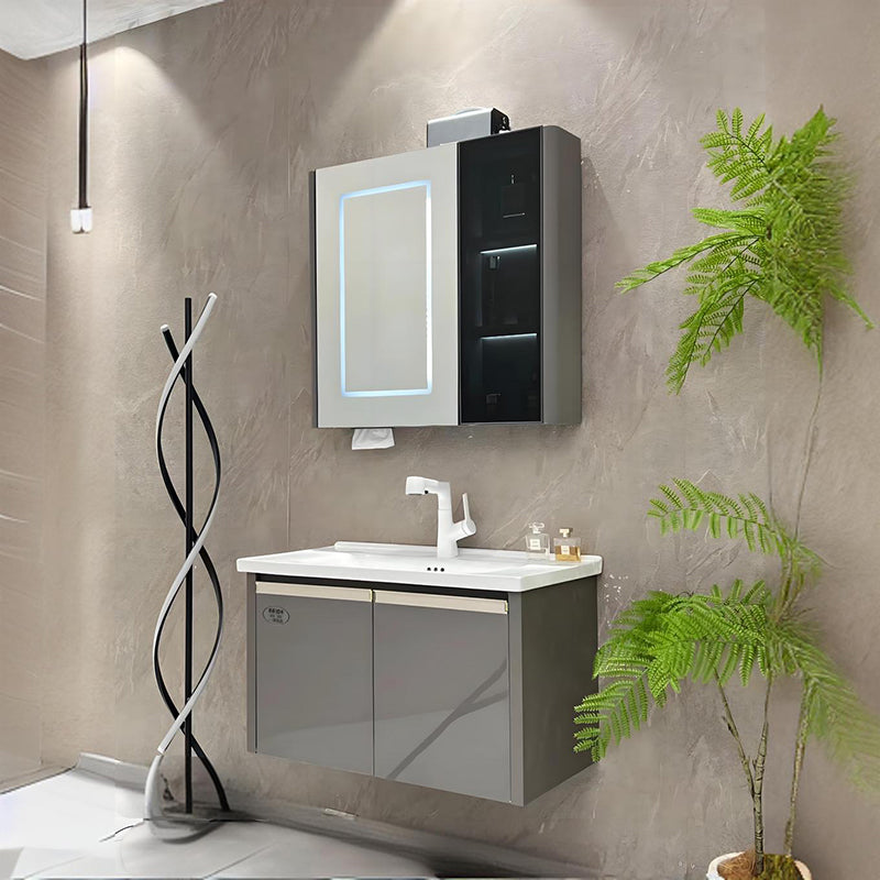 Stainless Steel Bathroom Cabinet Smart Beauty Mirror F058